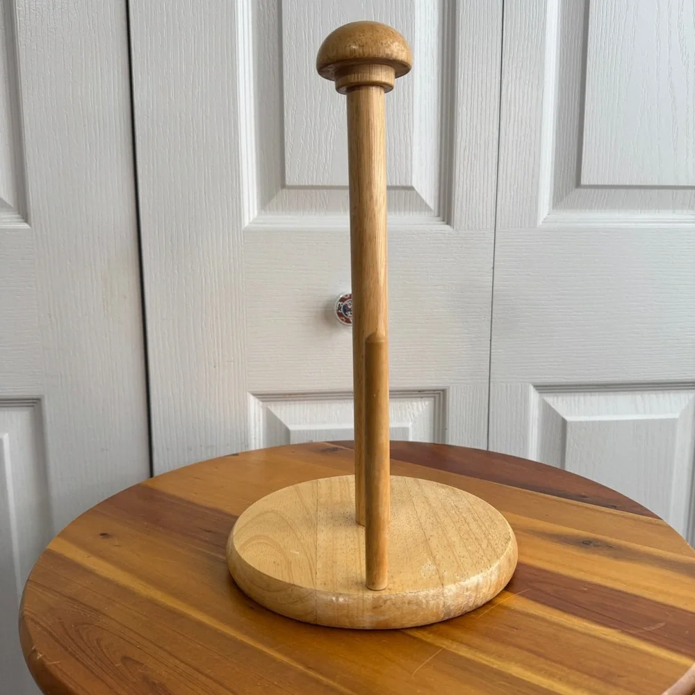 Wooden freestanding paper‎ towel holder